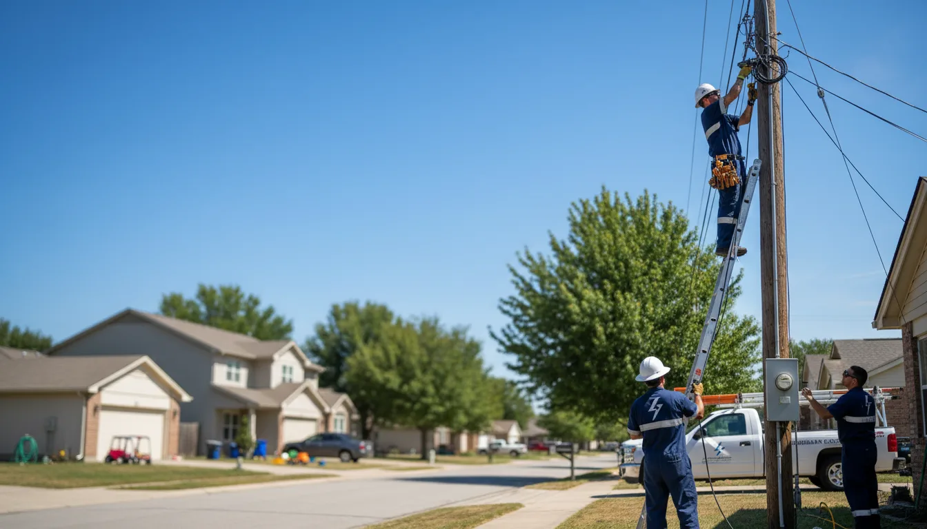 Residential electrician providing installation services in Bellevue, NE